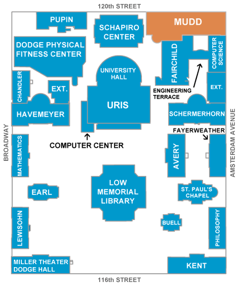 Campus map - Mudd